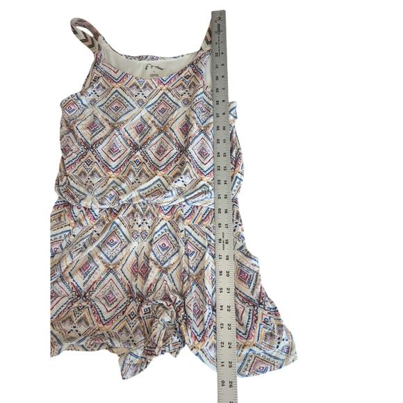 Art Class Girl’s Multi Color Aztec/Boho Romper Size Large - Picture 3 of 8
